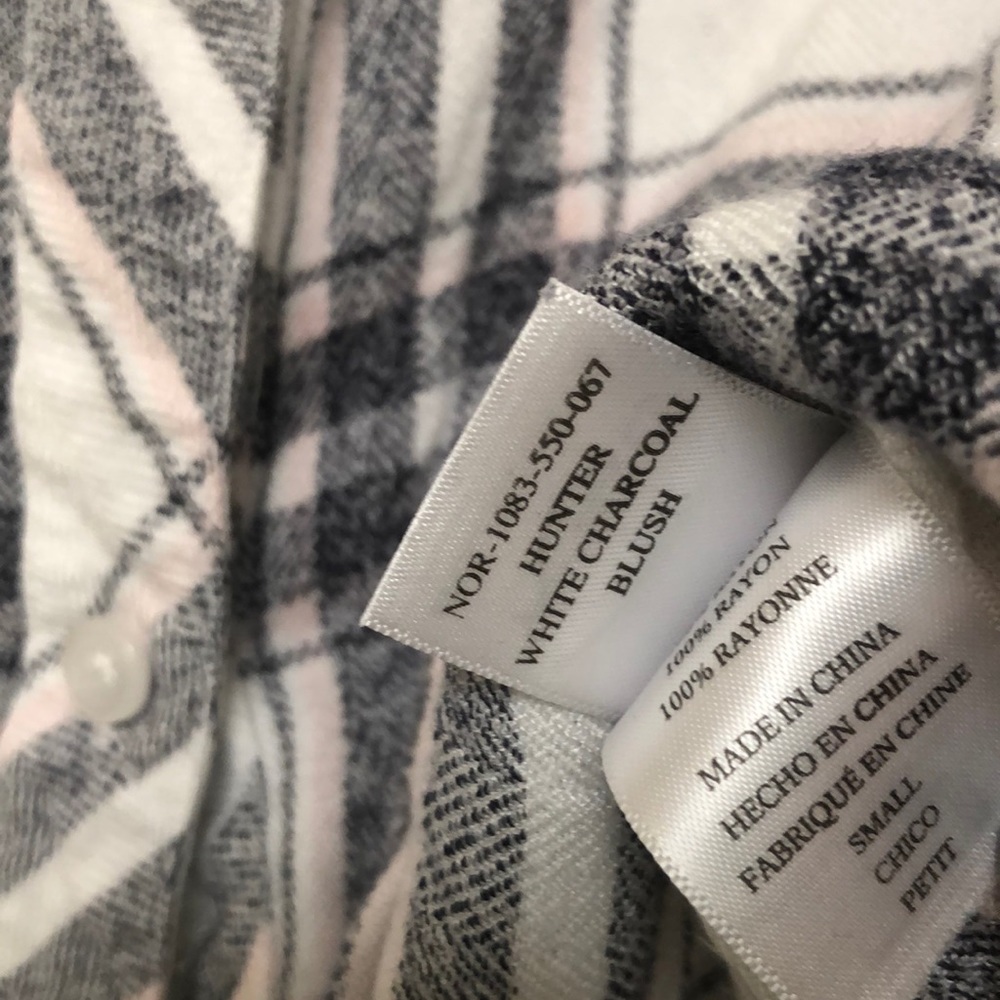 Rails Hunter Plaid Shirt in Charcoal Blush Small - Picture 7 of 8